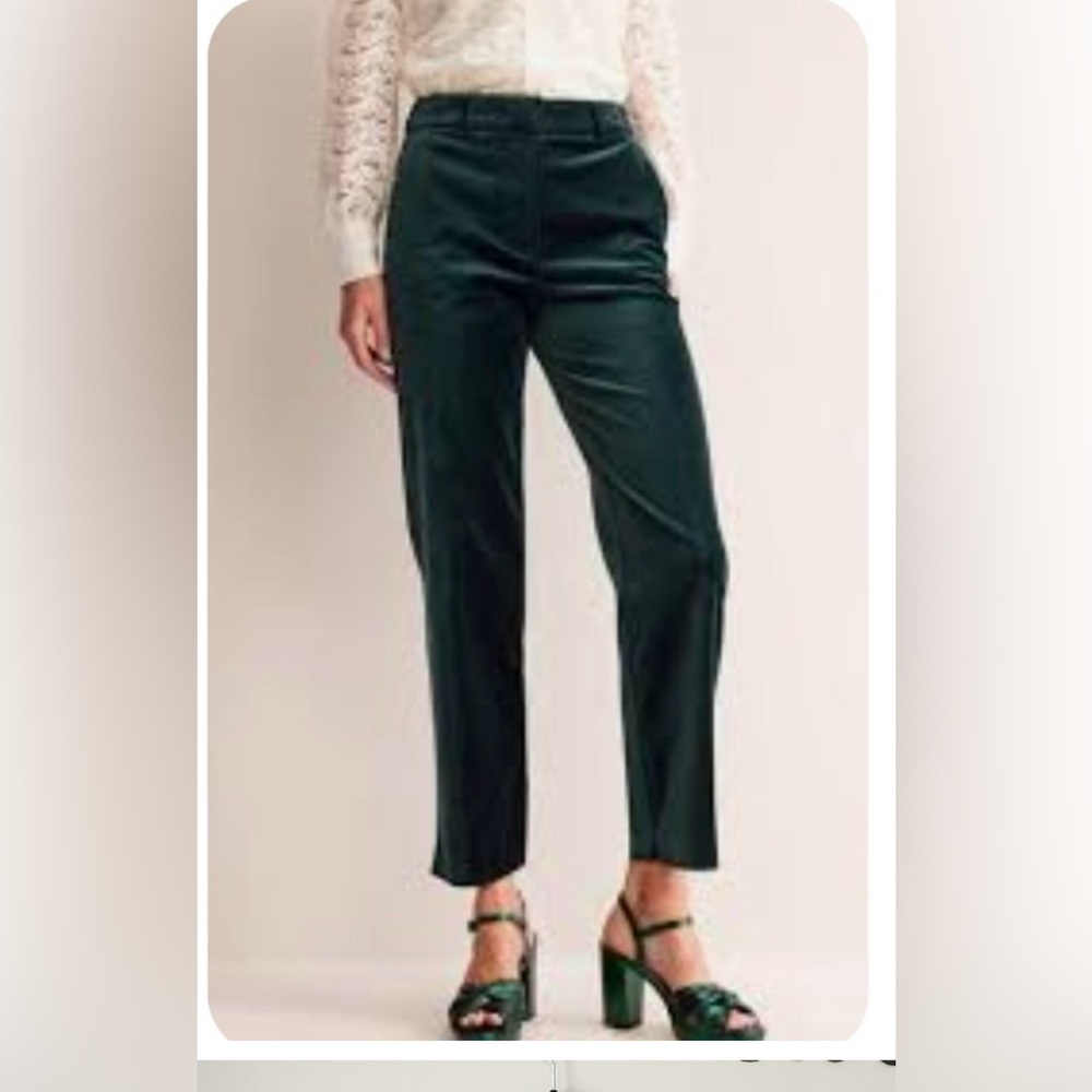 Boden Dark Green Straight Leg Pants